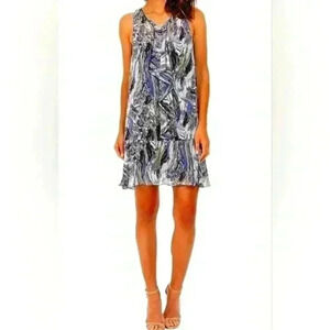 Kensie Marble Swirl Sleeveless Mini Dress - Size XL